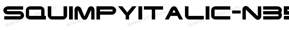 SquimpyItalic-n35P字体转换