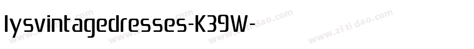 Iysvintagedresses-K39W字体转换