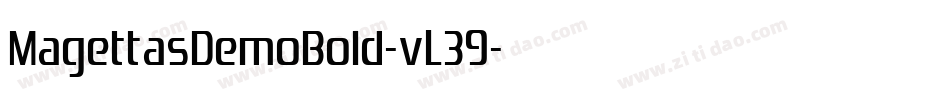 MagettasDemoBold-vL39字体转换