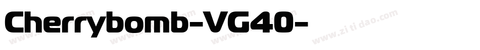 Cherrybomb-VG40字体转换