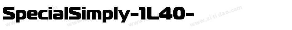 SpecialSimply-1L40字体转换