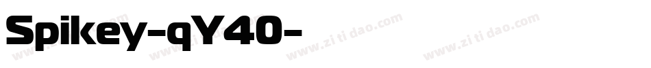 Spikey-qY40字体转换