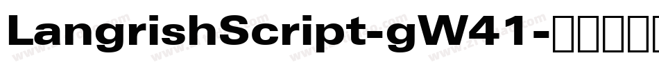 LangrishScript-gW41字体转换