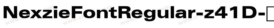 NexzieFontRegular-z41D字体转换