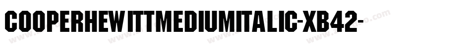 CooperhewittMediumitalic-XB42字体转换