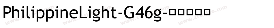 PhilippineLight-G46g字体转换