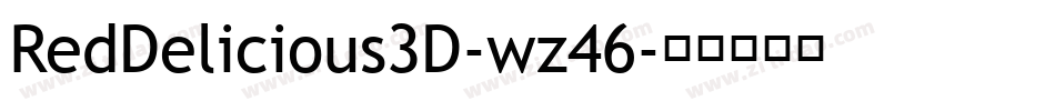RedDelicious3D-wz46字体转换