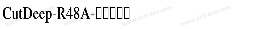 CutDeep-R48A字体转换