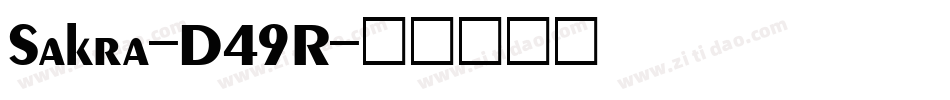 Sakra-D49R字体转换