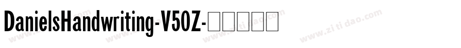 DanielsHandwriting-V50Z字体转换