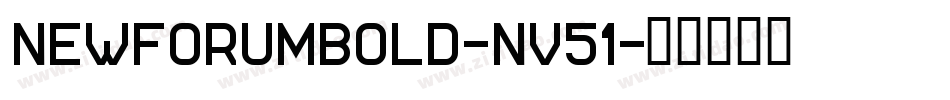 NewforumBold-nv51字体转换
