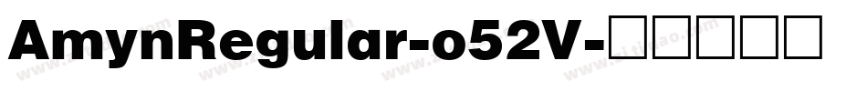 AmynRegular-o52V字体转换