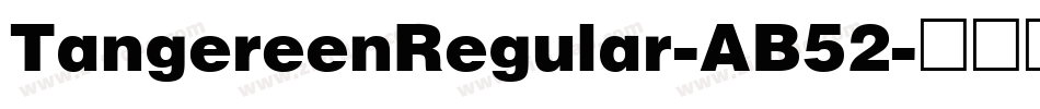 TangereenRegular-AB52字体转换