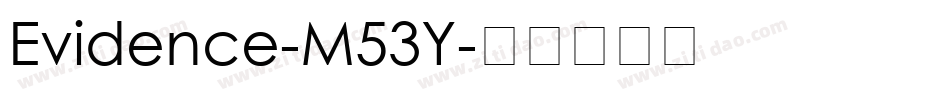 Evidence-M53Y字体转换