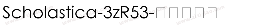 Scholastica-3zR53字体转换