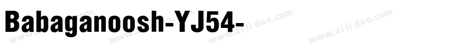 Babaganoosh-YJ54字体转换