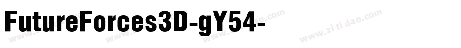 FutureForces3D-gY54字体转换