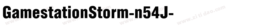 GamestationStorm-n54J字体转换