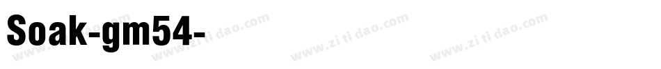 Soak-gm54字体转换