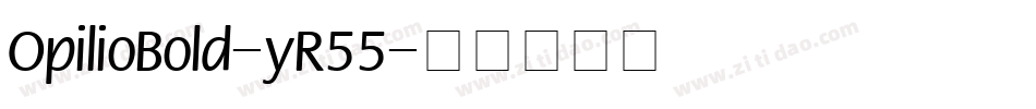 OpilioBold-yR55字体转换