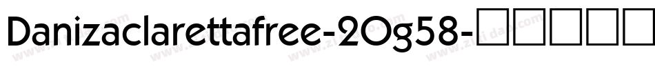 Danizaclarettafree-2Og58字体转换