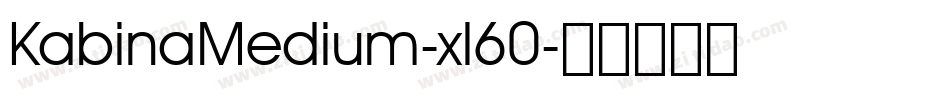 KabinaMedium-xl60字体转换