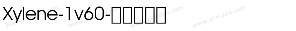 Xylene-1v60字体转换