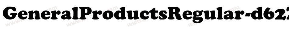 GeneralProductsRegular-d62Z字体转换
