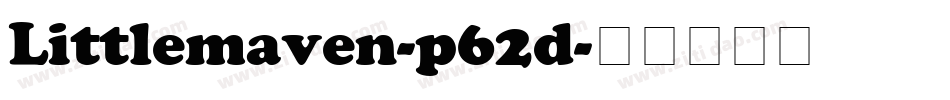Littlemaven-p62d字体转换