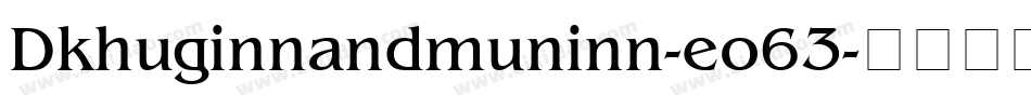 Dkhuginnandmuninn-eo63字体转换