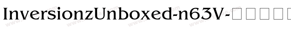 InversionzUnboxed-n63V字体转换