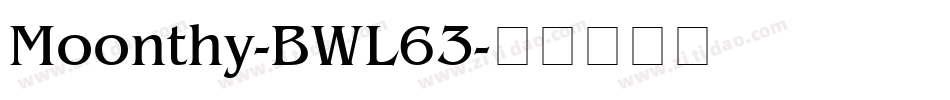 Moonthy-BWL63字体转换