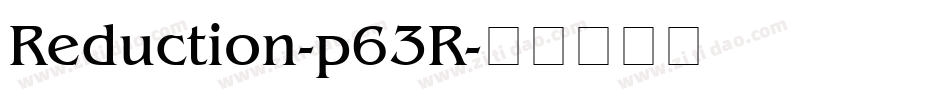 Reduction-p63R字体转换