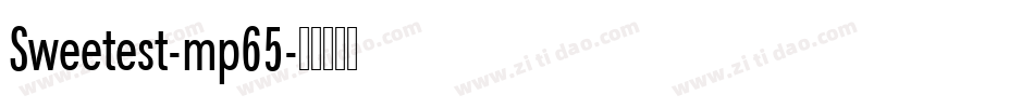 Sweetest-mp65字体转换