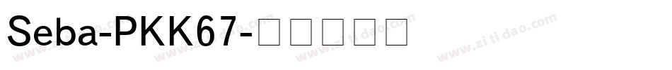 Seba-PKK67字体转换