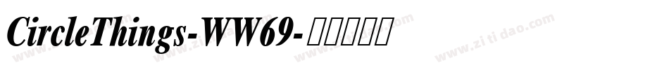 CircleThings-WW69字体转换