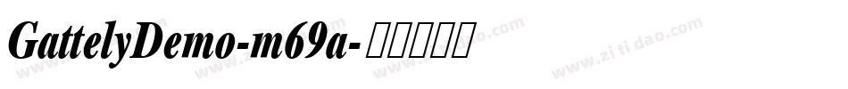 GattelyDemo-m69a字体转换