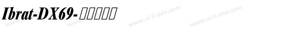 Ibrat-DX69字体转换