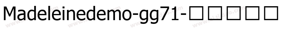 Madeleinedemo-gg71字体转换