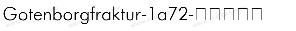 Gotenborgfraktur-1a72字体转换
