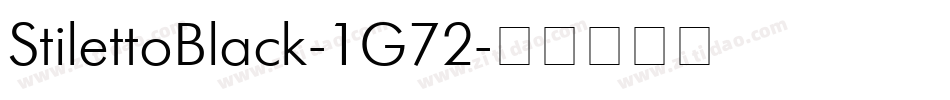 StilettoBlack-1G72字体转换