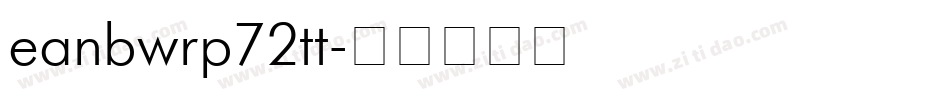 eanbwrp72tt字体转换