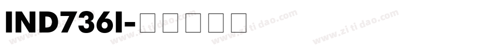IND736I字体转换
