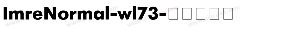 ImreNormal-wl73字体转换