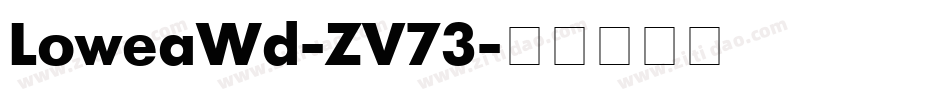 LoweaWd-ZV73字体转换