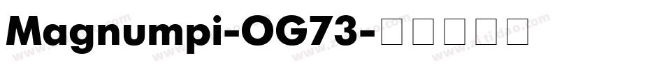 Magnumpi-OG73字体转换