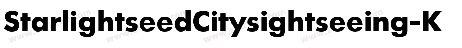StarlightseedCitysightseeing-K73y字体转换