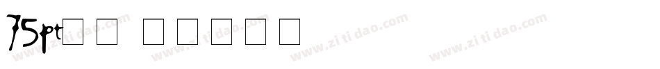 75pt宋体字体转换