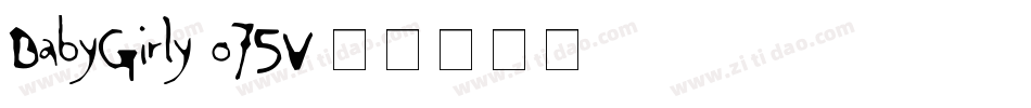 BabyGirly-o75V字体转换