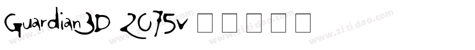Guardian3D-2O75v字体转换